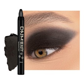 IATMOMOD Black Matte Cream Eye Shadow Stick Makeup for Women, Black Matte Eyeliner Pencil Eyeshadow Brightener Stick for Eyes, Waterproof Eyeshadow Applicator Blendable, sombras para ojos 56#