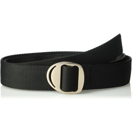 Bison Designs Crescent Money 38mm USA Made Gunmetal Buckle Travel Belt, Black, Medium/38-Inch