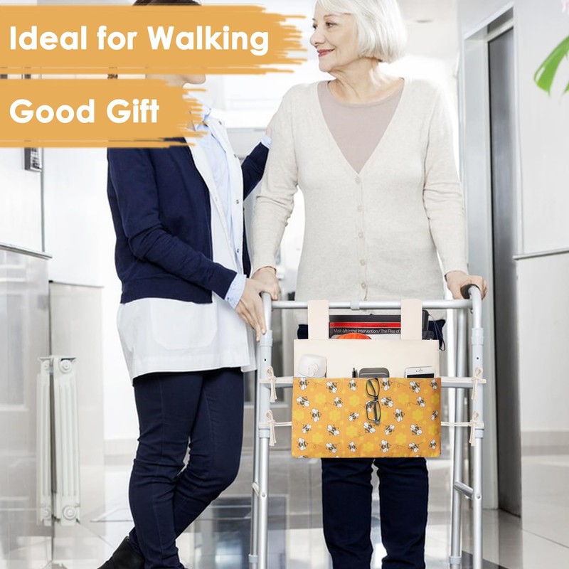 TOGETRUE Walker Bag, Handy Walker Basket with Water Cup Holder,