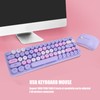 USB Keyboard Mouse 2.4G Wireless 68 Keys Low Consumption Retro