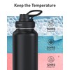 TOURIT 24 oz Insulated Water Bottle, Stainless Steel Water Bottles