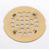 Snap-in Shower Drain Cover 4-1/4 inch Shower Strainer Grid Round