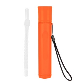 Outdoor Sport Water Filter Straw - Personal Water Filter Lightweight and Durable Portable Filtration System for Hiking, Camping, Survival and Emergency Preparedness(Orange)