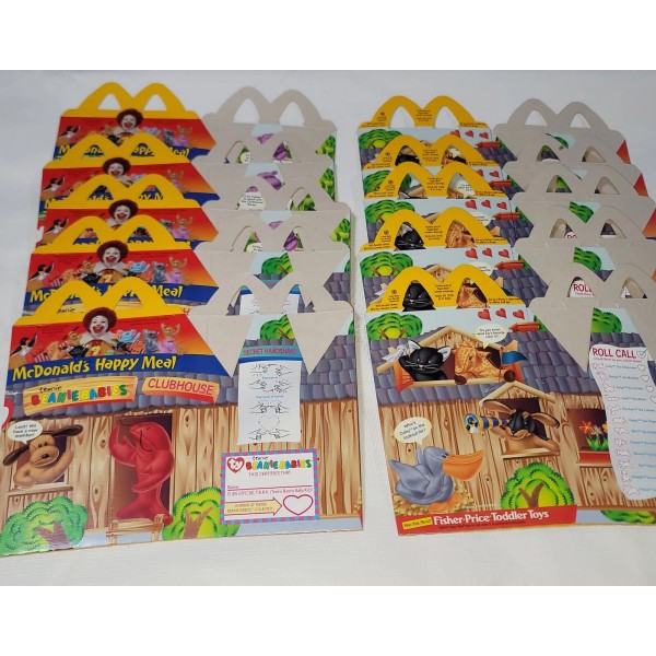 McDonald's 1998 McDonalds Happy Meal Teenie Beanie Babies Boxes Set