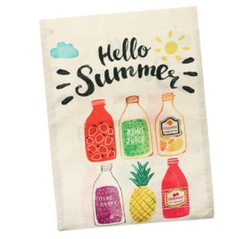 Mipcase 1pc Double-sided Garden Flag Vibrant Floral Design for Outdoor Decoration for Parties and Seasonal Events Creates Joyful Atmosphere