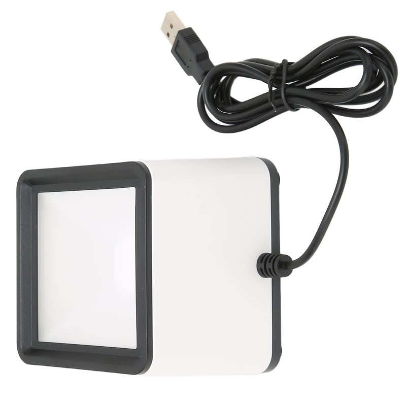 Zunate Hands-Free Barcode Scanner, R42 2D 1D Barcode Scanner All-Round