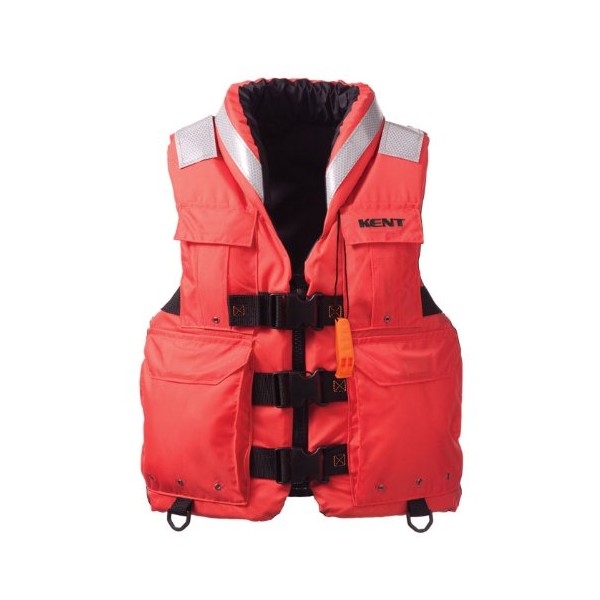 Kent Sar- Search and Rescue Commercial Life Vest - Persons over 90-Pounds (Orange, X-Large, 44-48-Inch Chest)