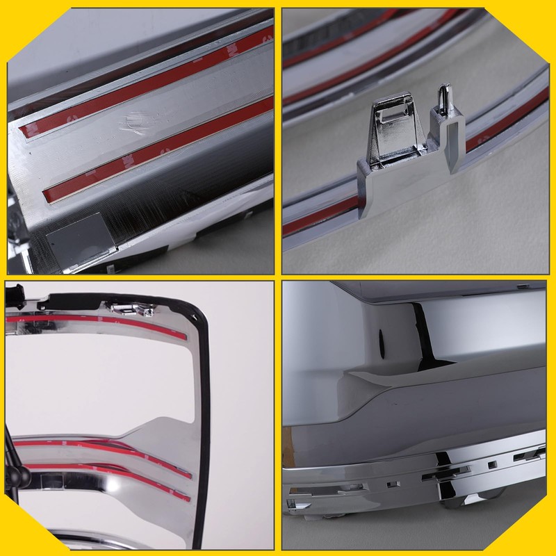 AUTOWIKI Chrome Headlights Trim Bezel for 2016-2019 Chevy Silverado 1500