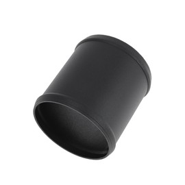 INFINAUTO 3.5" OD Straight 6064 Aluminum Alloy Tube Intercooler Pipe Surface Blasting Air Intake Connection Hose W/Double Bead Roll 3.9" Length Black