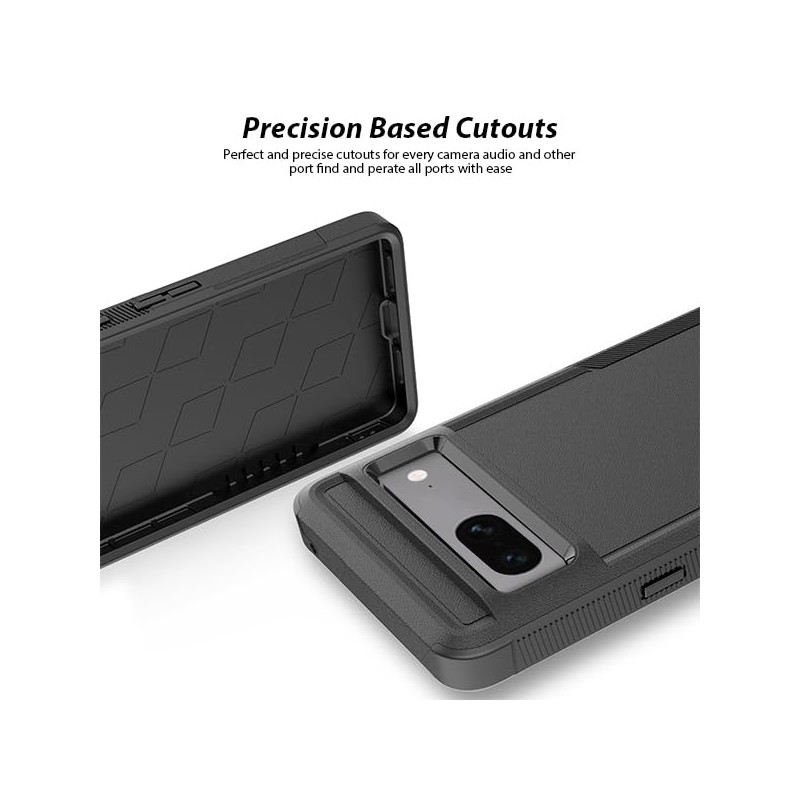 ZUSLAB Rugged Case for Pixel 8 Defender Protective Heavy Duty