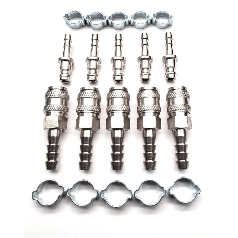 Rectus 21 Type - Quick Connector Set with 6mm Hosetail