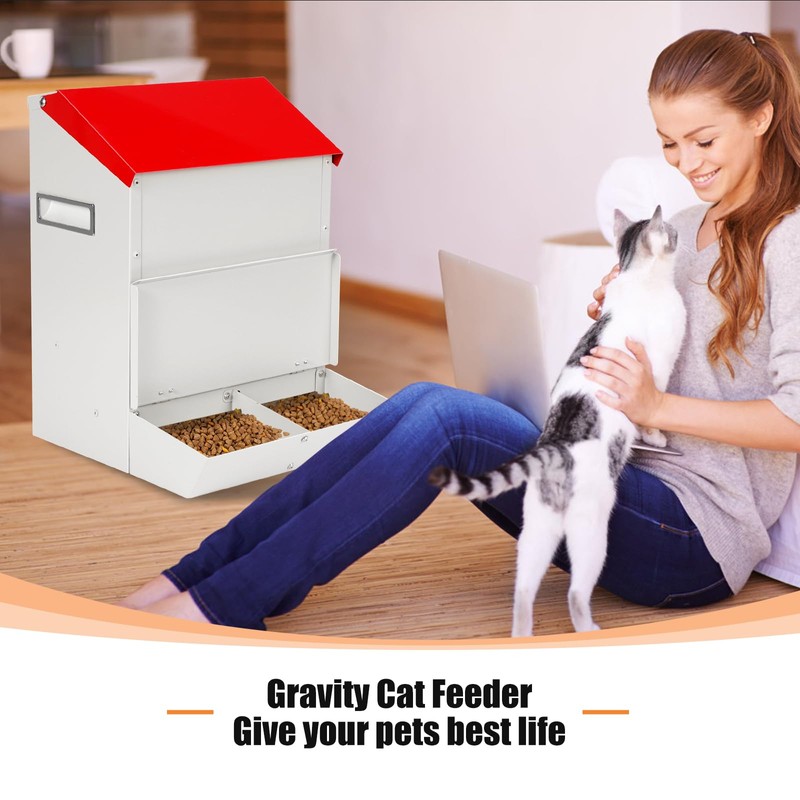 Automatic Cat Feeder for 2 Cats, 12L Automatic Cat Food