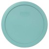 Pyrex 7402-PC Turquoise Round Plastic Food Storage Replacement Lid, Made