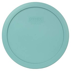 Pyrex 7402-PC Turquoise Round Plastic Food Storage Replacement Lid, Made in USA