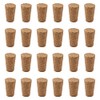 INCREWAY Natural Wooden Wine Stoppers - 24 Pcs Tapered Corks