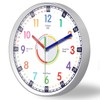 wigmoa Telling Time Clock - NonTicking Cute Wall Watch Clock