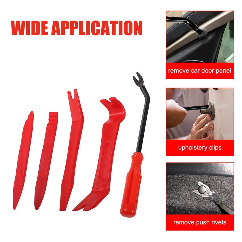 DIANN Auto Trim Removal Tool Set 5pcs Plastic Pry Tool