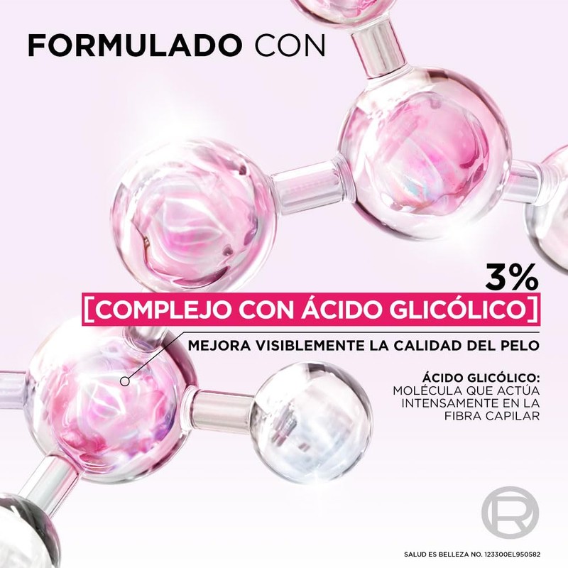 L'Oréal Paris Elvive Champú Glycolic Gloss, con Ácido Glicólico, 370