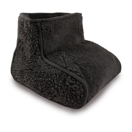 Bestlivings Foot Warmer, Lamb Pile Look, Fluffy (Anthracite) Foot Muff Universal Size Warming Shoe Toe Warmer in One Size - Cuddly Warmer for Cold Feet