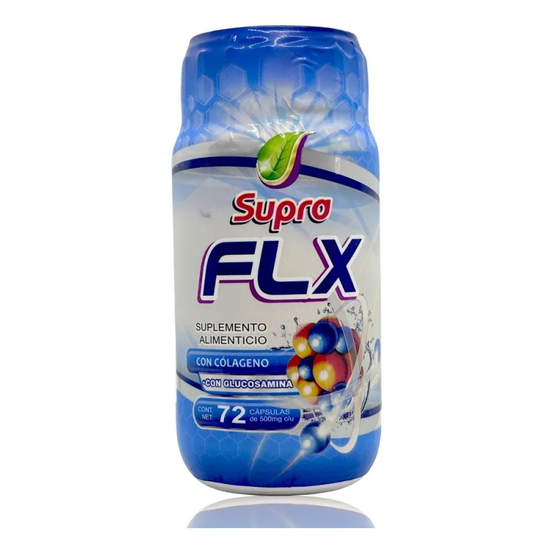 Colágeno Con Glucosamina Flx 72 Cápsulas De 500 Mg Supra