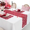 Joyfol Day 5 PCS Valentines Day Lace Table Runner with