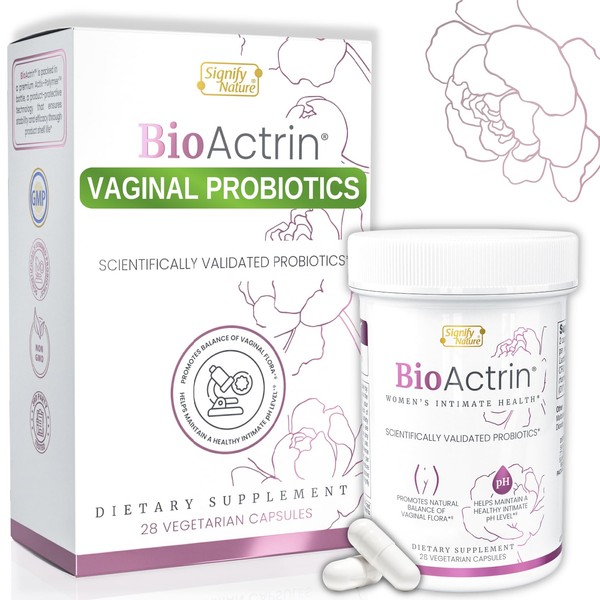 Bioactrin Vaginal Probiotics for Women - Yeast Infection Medicine for Women – BV Treatment for Women | Vaginial Ph Balance Pills | Bacterial Vaginosis Treatment Vaginal Health Womens Probiotic