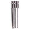 4 Pcs 100mm S2 Alloy Steel Slotted Screwdriver Bits 3mm