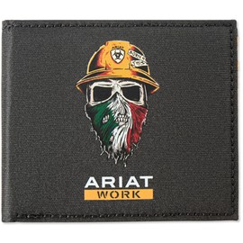 ARIAT Bifold Work Mens Wallet Born 4 This Mexico Black A3401301