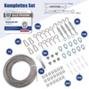 Angooni 65 Pieces Steel Cable Kit, 35 m Stainless Steel