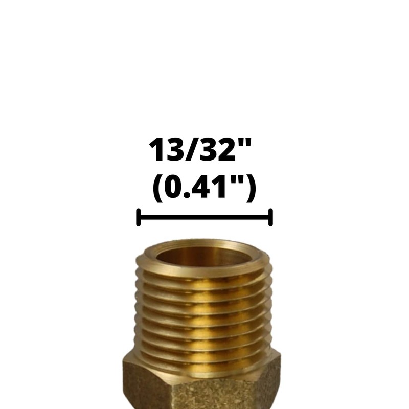 1/4" NPTF male x 1/8" NPTF Female Pipe Thread Hex