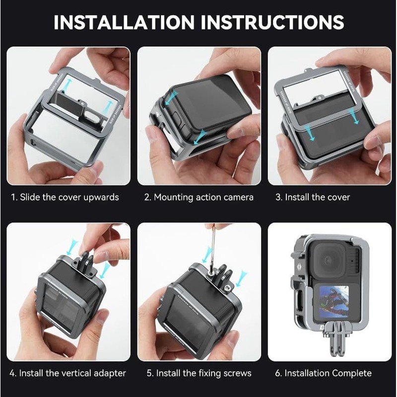 CamGo Telesin Vlogging Cage Case for GoPro Hero 13