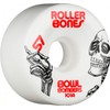 RollerBones Quad Wheels Bowl Bombers 101a Wheels Skateboard, Unisex_Adult, White,