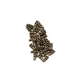 FSSTUD Pack of 100 Metal Mini Horn Button Toggle Buttons Sewing Buttons Metal Buttons Doll Clothes Accessories for Crafts DIY