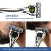 Men's Razor 6-Blade + TOP Trimmer, 1 Handle + 2