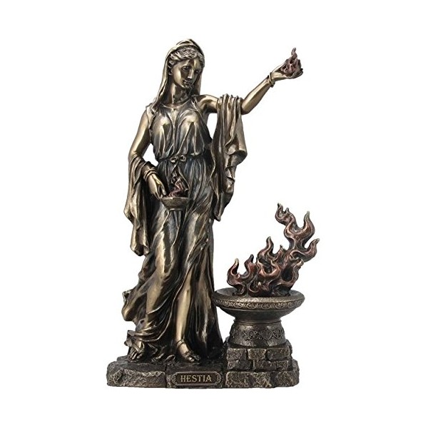 11.25 Inch Hestia - Greek Goddess Cold Cast Bronze Figurine