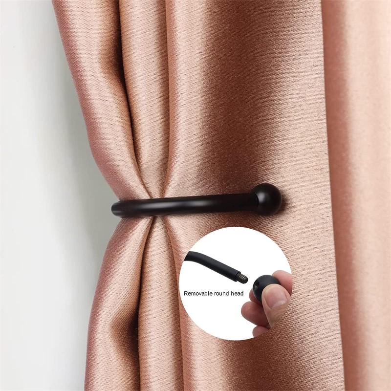 2 Pieces Metal Curtain Holdback, Decorative Curtain Drapery Holdbacks, Curtains