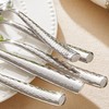 Kingstone Hammered Silverware Set, 20-Piece Flatware Set for 4, 18/10