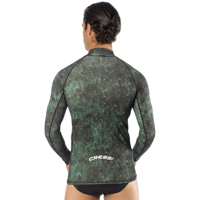 Cressi Unisex-Adult Hunter Rash Guard Shirt für Wassersport, Camo grün,