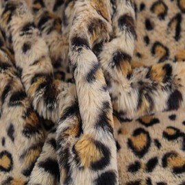 Texco Inc Animal Faux Fur Fabric by The Yard-Fluffy Mohair-Sewing, Costumes, Plush Toys, Apparel, Clothing, Decorations, Rugs, Throw Pillow Covers, Beddings, Home and DIY, Mustard Mocha 5 Yards