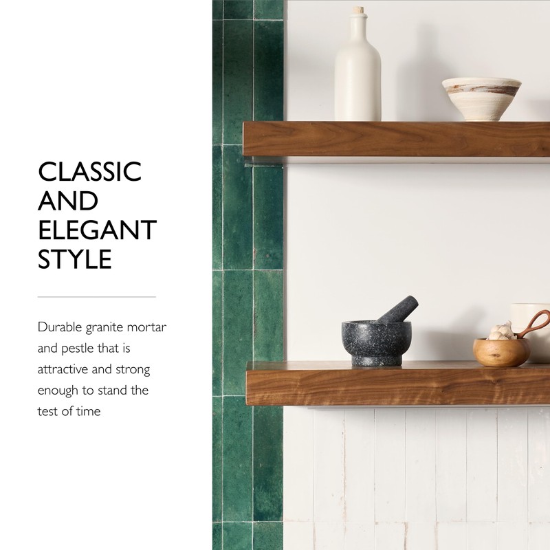 Cole & Mason Granite Mortar & Pestle - Unpolished Stone