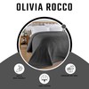 Olivia Rocco Florian Throw Blanket 100% Cotton Checked Design Bedspread