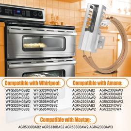 W11176454 Range Oven Ignitor Replacement for Whirlpool Maytag Amana Gas Range Oven Burner Igniter Replaces 4547416, AP6327293, PS12348439, EAP12348439