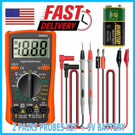 Miniduino LCD Digital Multimeter Voltmeter Ammeter Ohmmeter Volt AC DC Tester Leads Meter