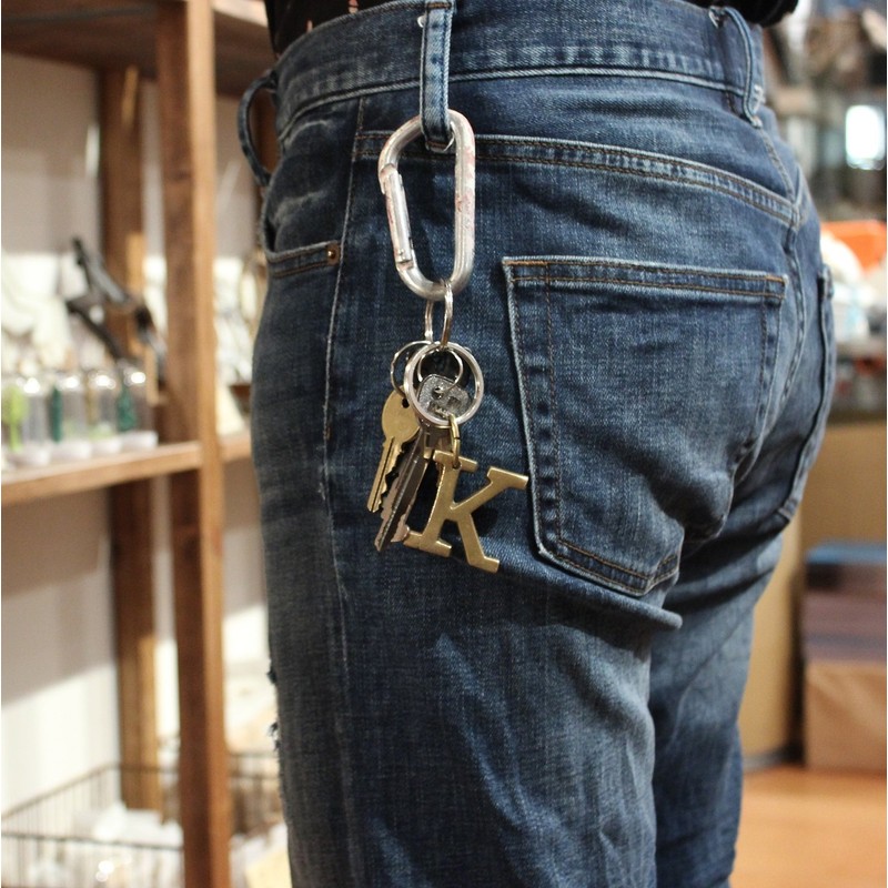 トスダイス キーホルダー BRASS LETTER KEYRING S TDSM-ABC-KEY-S
