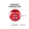 HIBEYO Car Start-Stop Button Sticker Fits Land Rover Discovery Range