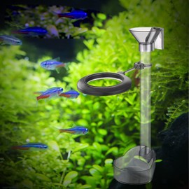 Priaora Shrimp Feeding Dish Set, Aquarium Fish Feeder Tube Kit with Feeding Ring,Cleaning Brush for Fish Tank Feeding Ring Cleaning Brush Fish Tank Shrimp Feeder Tube Tray (K202-1)