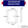Aqbau® Inspection Flap Drywall 20 x 40 cm Black, Inspection