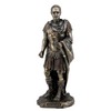 Gaius Julius Caesar in Roman Military Uniform Statue Bronze Finish