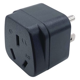 US/Canada/Japan to South Africa (Large Type M, NOT for Indian Type D Plug) Plug Adaptor, 3-Pin Type B Grounded USA Plug Convert to 3-pin South Africa Socket (3 Pieces)