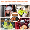 Hard Hat Top Pads and Sweatbands for Safety Helmet, Washable
